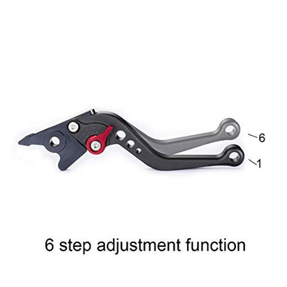 Hopider Short Brake Clutch Levers Compatible with GROM MSX125 2014-2026 - color: Black