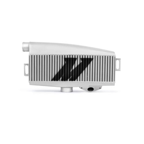 Mishimoto MMTMIC-WRX-01SLBL Top-Mount Intercooler Compatible With Subaru WRX/STI 2001-2007 Silver Cooler, Blue Hose - color: Silver Cooler, Blue Pipes