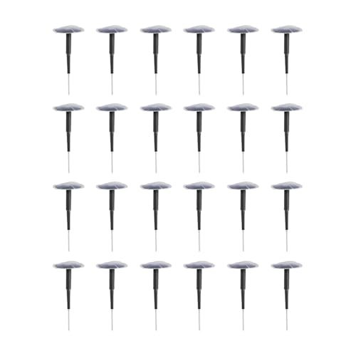 Zpana 24PCS Car Combination Repair Unit, 1/4" M6 Rubber Vehicle Mushroom Nail Tire Repair Patch Plug, Automotive Tyre Patch Puncture Repair Plug, Universal for Bicycle Motorcycle Truck
