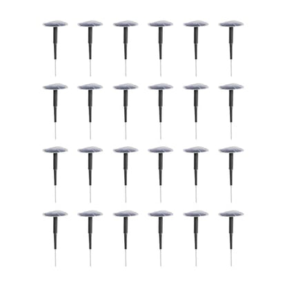 Zpana 24PCS Car Combination Repair Unit, 1/4" M6 Rubber Vehicle Mushroom Nail Tire Repair Patch Plug, Automotive Tyre Patch Puncture Repair Plug, Universal for Bicycle Motorcycle Truck