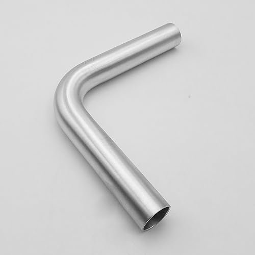 AC PERFORMANCE 1" 90° Degree Aluminum Elbow Intercooler Air Intake Tube - color: Silver 90, size: 1" (25mm)