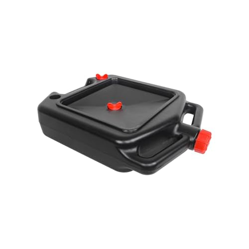 MOTO4U Motorcycle Oil Drain Pan Container Oil Change Storage Bottle Low Profile Repair with Spout Vent Plug Lid for ATV Off Road