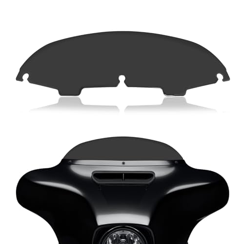 Rich Choices 4.5" Motorcycle Windshield Windscreen Black Compatible with Harley Davidson Touring Street Glide Electra Glide FLHT FLHTCU Ultra Classic Glide FLHX FLHTK Tri Glide 1996-2013 - color: Black, size: 4.5inch