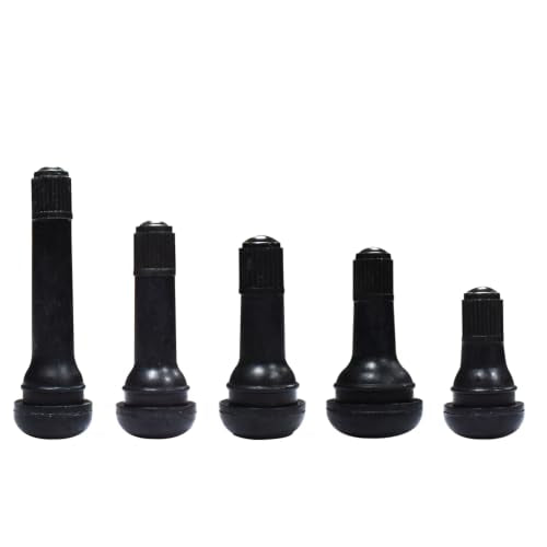 5 pcs Each 5 Kinds Tire Valve Stems TR412 TR413 TR414 TR415 TR418 Snap-in Rubber Tubeless for 0.453"(11.5mm) Rim Holes Standard Replacement for Cars Trucks Automotives Total 25 pcs