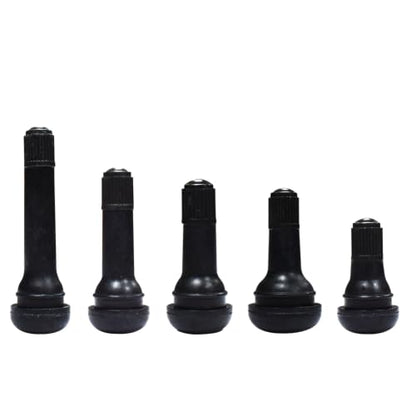 5 pcs Each 5 Kinds Tire Valve Stems TR412 TR413 TR414 TR415 TR418 Snap-in Rubber Tubeless for 0.453"(11.5mm) Rim Holes Standard Replacement for Cars Trucks Automotives Total 25 pcs