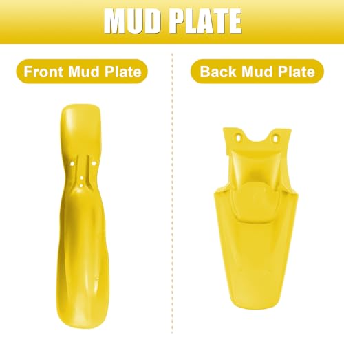 ABS Plastics Kit for Kawasaki KLX110 2002-2013, KX65 2000-2013 - color: Yellow & White