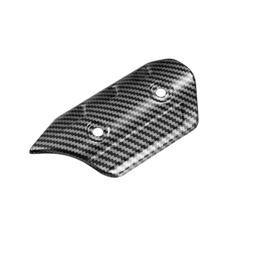 1 Set Universal Motorcycle ATV 4.69'' Carbon Fiber Pattern Black Exhaust Muffler Pipe Heat Shield Cover Guard Protector Auto Replacement Parts