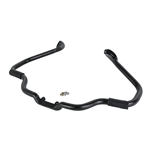TCT-MOTORPARTS Mustache Engine Guard Highway Crash Bar+ Vivid Black Lower Fairing Kit Fit for Indian Chieftain 2017-2018 Roadmaster 2023-2025 Springfield Dark Horse - color: Black Crash Bar+Vivid Black Fairing