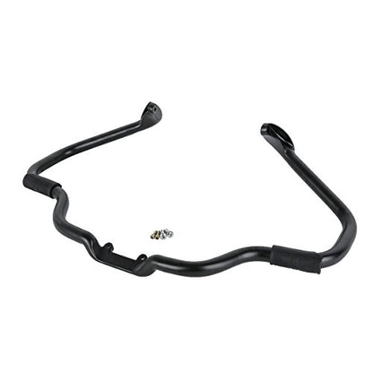 TCT-MOTORPARTS Mustache Engine Guard Highway Crash Bar+ Vivid Black Lower Fairing Kit Fit for Indian Chieftain 2017-2018 Roadmaster 2023-2025 Springfield Dark Horse - color: Black Crash Bar+Vivid Black Fairing