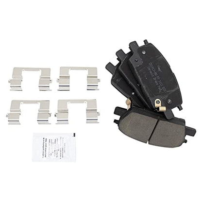 TRQ Front and Rear Ceramic Brake Pad and Rotor Set 5-Lug - style: BKA14604