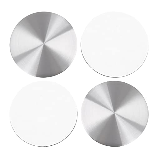 X AUTOHAUX 45mm Silver Tone Car Wheel Center Hub Caps Sticker 4pcs - size: 45mm