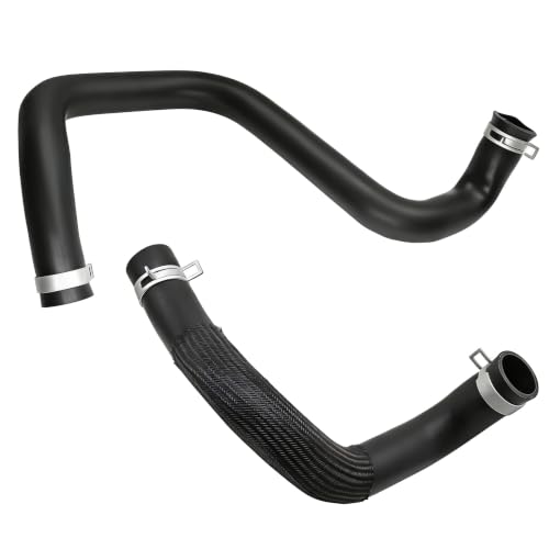 55111395AE 55111394AC Radiator Coolant Hose Compatible with Jeep Wrangler 2012-2018 for Wrangler JK 2018 Upper and Lower Cooling Outlet Pipe