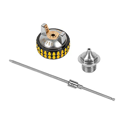 BEETRO 2.0mm Nozzle Kit Stainless Steel for HVLP Professional Gravity Feed Air Spray Gun TC0413 - size: 2.0mm for TC0413