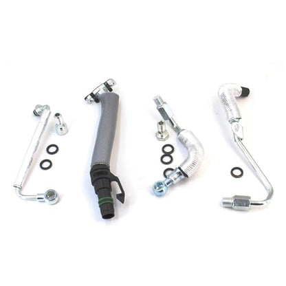 4PCS Turbo Oil Return Drain Line and Oil Feed Pipe Kit Compatible with Chevy Cruze Sonic Trax & Buick Encore 1.4 L4 55568031 55592600 25198546 55567067 55587854