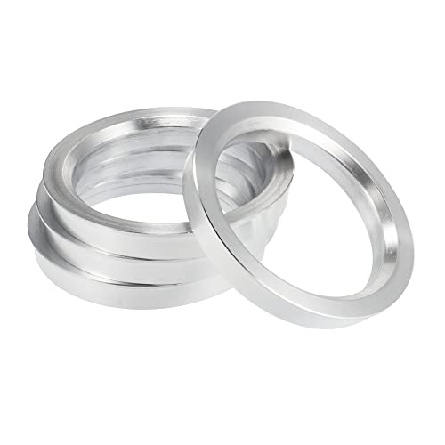 X AUTOHAUX 4pcs OD 72.6mm to ID 58.1mm Aluminium Alloy Hub Centric Rings - size: 58.1mm