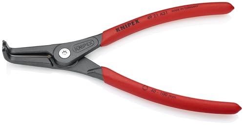 KNIPEX - 46 21 A31 Tools - Precision Circlip Pliers, External, 90 Degree Angled, 1 37/64"-3 15/16" Shaft Dia. (4921A31), 8.50 - size: 8.5 inch
