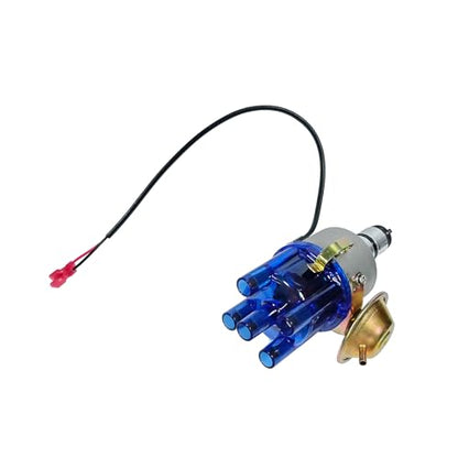 034 Vacuum Advance Electronic Distributor Compatible with VW Bug Beetle Campmobile Fastback Karmann Ghia Squareback Transporter 1954-1979, Replaces 0231170034 0231170034EL Blue - color: 1# Blue 034 0231170034