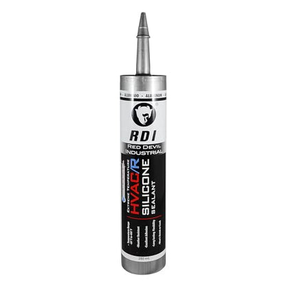 Red Devil 089650 Extreme Temperature HVAC/R Silicone Sealant, 280 ml, Aluminum, 1 Pack, Made in USA - color: Aluminum, size: 1 Pack