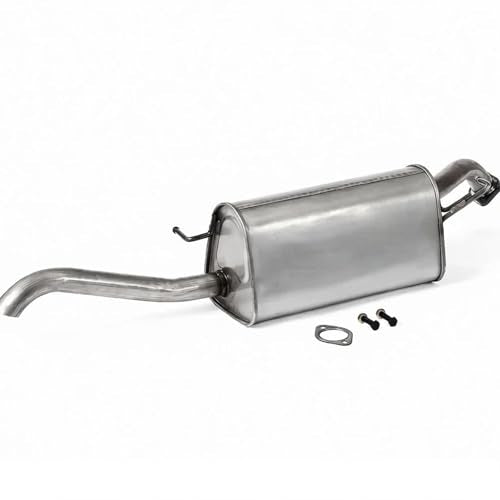 54861 Stainless Steel Rear Exhaust Muffler for 2009-2011 Chevy Aveo 1.6L - size: 2009-2011 Chevy Aveo 1.6L