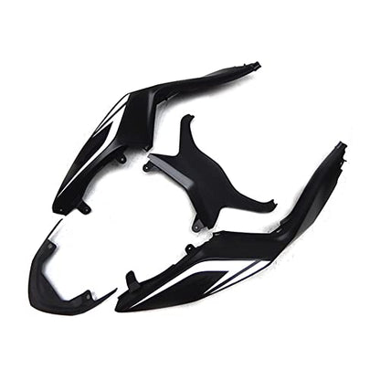 White Black Fairing for Kawasaki ZX6R 2013 14 15 16-2018 Injection Bodywork - color: White Black