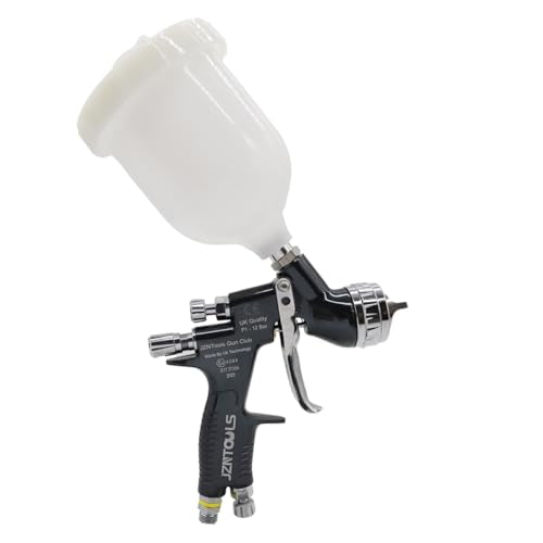 TE20 HVLP Air Spray Gun 1.3mm Nozzles, Car Paint Gun Sprayer,Forged Body, Anodised Finish，Paint Gun for Varnish and Top Coat, with Paint Sprayer Accessories (Dark Green) - style: Dark Green