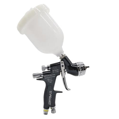TE20 HVLP Air Spray Gun 1.3mm Nozzles, Car Paint Gun Sprayer,Forged Body, Anodised Finish，Paint Gun for Varnish and Top Coat, with Paint Sprayer Accessories (Dark Green) - style: Dark Green