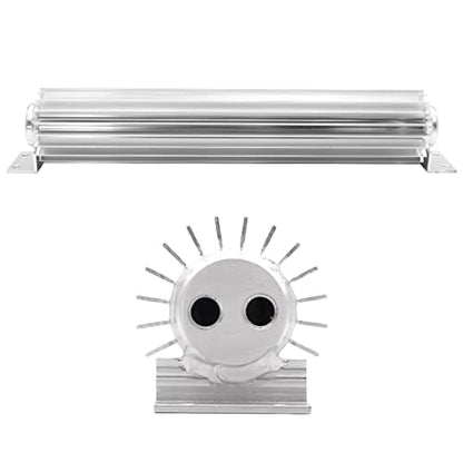 Universal 15" Dual Pass Aluminum Finned Transmission Oil Cooler - size: 15" Oil Cooler