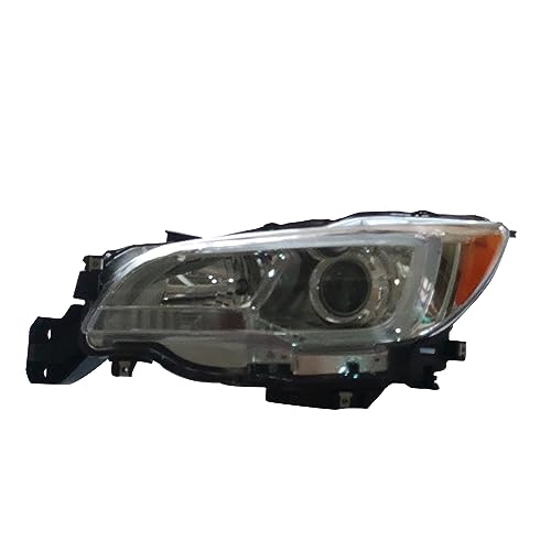 PartsFlow Halogen Headlight Chrome Housing Headlamp Left Driver Side For 2015 2016 2017 Subaru Legacy For 2015 2016 2017 Subaru Outback - color: Chrome Housing Left Side