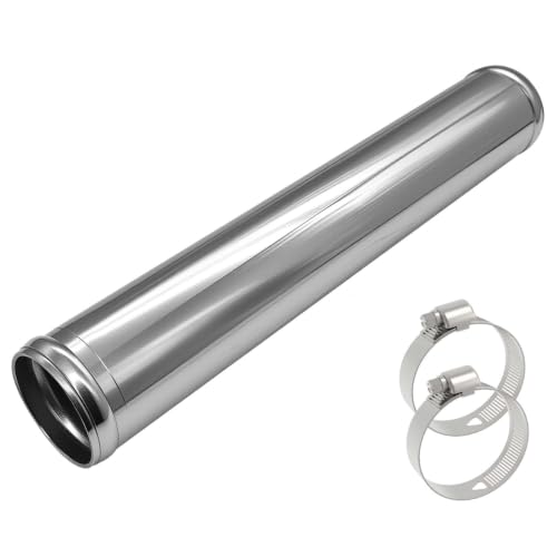 YSIL 2.5" OD Intercooler Pipe Air Intake Tube 12"(300mm) Straight Aluminum - size: OD: 2.5"(63mm), style: Straight