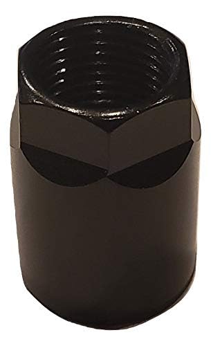 Set of 4 Nuts- Universal Black TPMS Sensor Air Valve Stem Mounting Nut Tire Pressure Monitoring System for Black Wheels and Rims