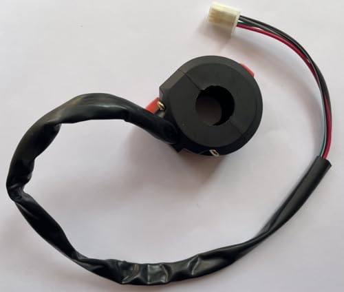 7/8" 22mm 4 Wires 3-Function Handbar Mount Motorbike ON Off Start Kill Switch Replacement Compatible with 110cc 125cc Taotao ATVs Quad 4 Wheelers Motorcycles Pit Bike