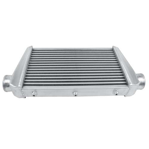 Universal Intercooler 25''x13''x3.3" Front Mount Intercooler 3'' Inlet and Outlet Aluminum Turbo Intercooler Direct Replacement for Any Turbo Charger system - size: 25''x13''x3.3" 3''