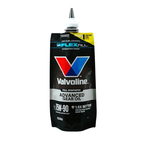 Valvoline Flexfill SAE 75W-90 Full Synthetic Gear Oil 1 QT, Case of 4 - size: 75W-90, style: Advanced