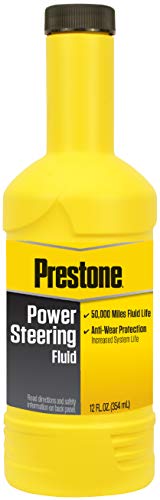 Prestone AS260-6PK Power Steering Fluid, 50,000 Miles, 12 oz., (Pack of 6) - size: 12 oz., style: Pack of 6