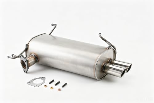 21824 Center Exhaust Muffler for 2007-2013 Mitsubishi Outlander 3.0L E35H - size: Mitsubishi Outlander 2007-2013