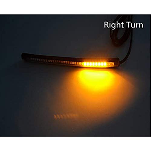 Motorcycle LED Turn Signal Tail Brake Stop Integrated Light 8" Rear LED Motorcycle Taillight License Plate Light Strip for Bike ATV SUV