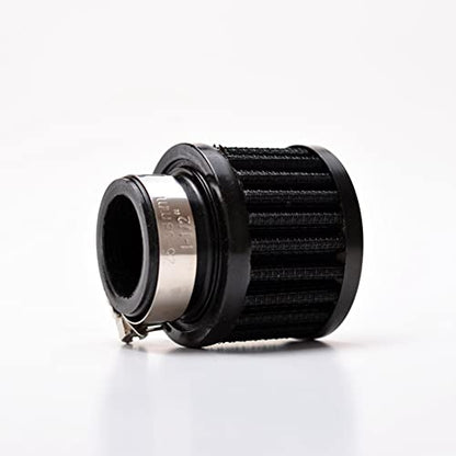 Intake Air Filter 1" Universal Auto Car Rubber End Clamp on 25mm Intake Air Filter Black