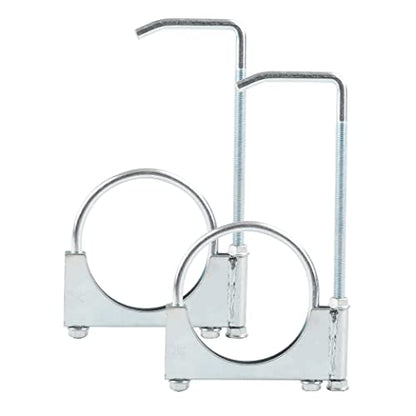 Universal Exhaust Hanger - 2PCS Clamp On Exhaust Pipe Fitting 3.5" - size: 3.5''