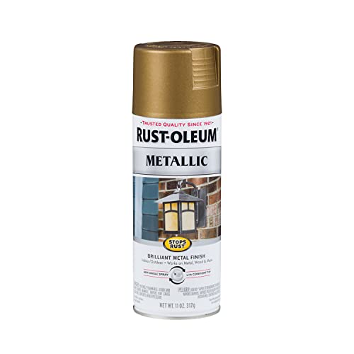 Rust-Oleum Stops Rust Metallic Spray Paint, Champagne Bronze - color: Champagne Bronze, size: 11 Ounce (Pack of 1)