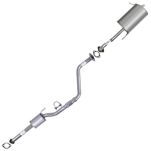 Exhaust Resonator and Muffler Kit Compatible for 2011-2016 Hyundai Elantra 1.8L | Stainless Steel | Northeastern Exhaust | Free Gaskets and Clamp Included | Automotive Replacement Part | Direct-Fit - color: Resonator and Muffler