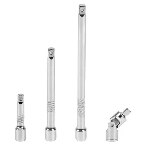 1/4 Inch Drive Socket Extension Bar Set, 4 Piece wrench extender - size: 1/4