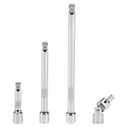 1/4 Inch Drive Socket Extension Bar Set, 4 Piece wrench extender - size: 1/4