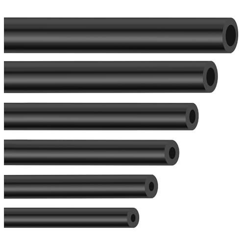6PCS 5Ft Vacuum Hose Automotive,Silicone Vacuum Hose with ID 1/8" 5/32" 3/16" 1/4" 5/16" 3/8",130PSI Max Pressure Vacuum Line Kit Silicone Tubing Car Accessories for Air/Water (6PCS) - color: 6PCS