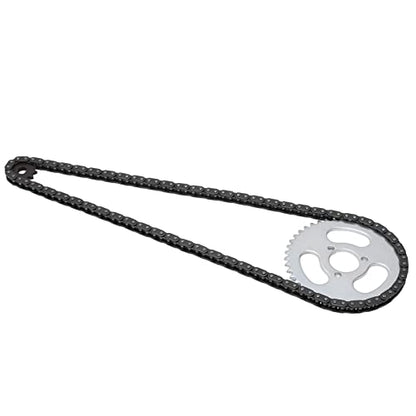 RiToEasysports T8F Front and Rear Sprocket Chain,Steel Motor Chain Sprocket Set for Modified Karts Atvs and Mini Motorcycles Electric Bicycle Modification Accessories