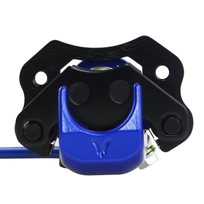 PRO BAT Rear Brake Master Cylinder Caliper With Brake Pad Assembly - color: Blue