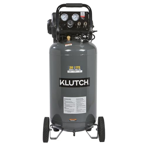 Klutch 20-Gallon Air Compressor, 2 HP, 120V, 175 PSI, 4.2 SCFM at 90 PSI - size: 20 Gallon
