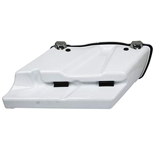 Green-L ABS White 5" Stretched Saddlebag Fit for Harley Touring 93-13 - color: White