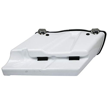 Green-L ABS White 5" Stretched Saddlebag Fit for Harley Touring 93-13 - color: White