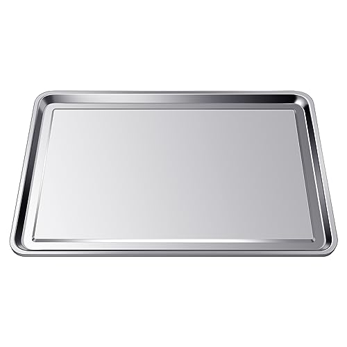 Gisafai Stainless Steel Oil Drip Pan for Under Car Metal Automotive 35.43 x 23.62 Inch Large Drip Tray Oil Catch Pan Replacement Tray Rust Resistant Motorcycle Keep Floor Clean(1 Pcs)