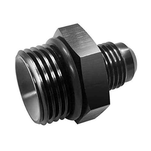 6AN Male Flare to 8AN Male Fuel Pump Rail Fitting Aluminum Hose Adapter with AN8 O-ring Boss ORB - size: 6AN to 8AN orb
